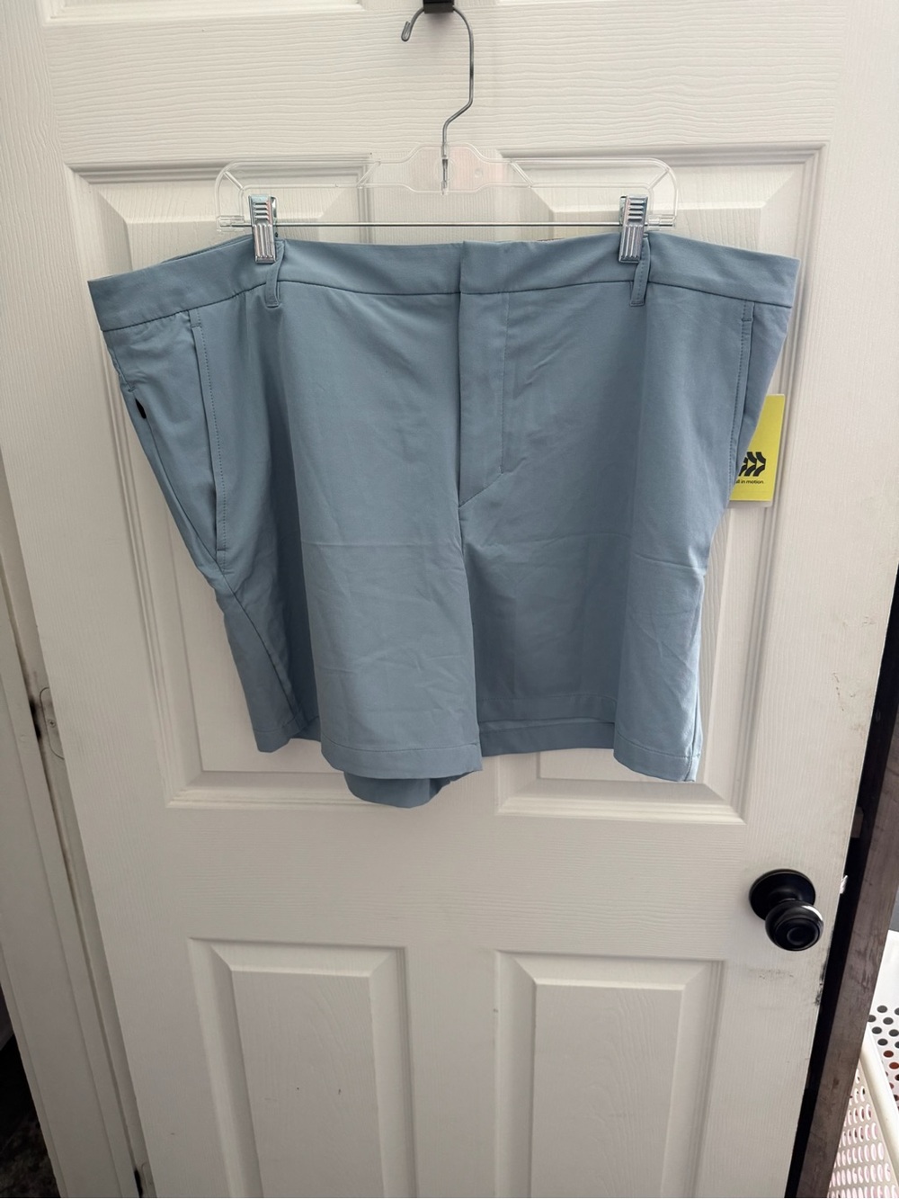 all in motion Light Blue Men's Flat Front Performance Shorts